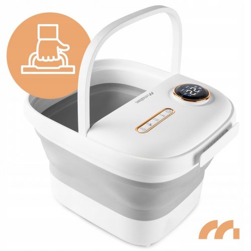 MalTec Hydromasážní přístroj na nohy PRO-Hydro 500W, skládací, bílý