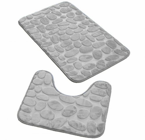APT AG491C Koupelnová předložka 3D šedá 2ks
