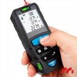 MalTec Laserový měřič vzdálenosti 50 m, černý