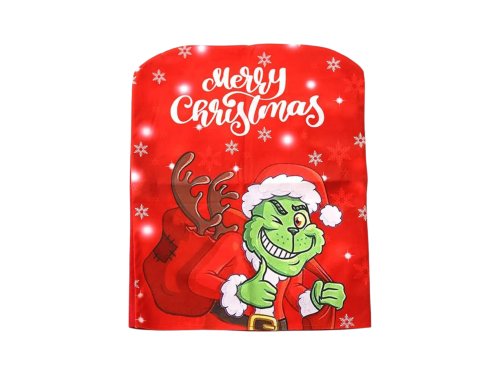 Verk 26266 Vianočný poťah na stoličku Grinch, červený