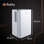 Ruhhy 26497 Odvlhčovač vzduchu WiFi 200 W, 2000 ml, bílá