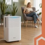 Ruhhy 26498 Odvlhčovač vzduchu Dryzix 500, WiFi, 200 W, 2000 ml, bílá