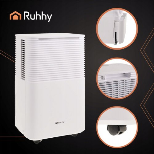 Ruhhy 26498 Odvlhčovač vzduchu Dryzix 500, WiFi, 200 W, 2000 ml, bílá