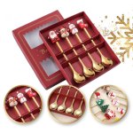 eCa LYZ4 Luxusní vánoční sada lžiček, 4 ks