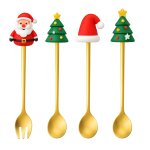 eCa LYZ3 Luxusní vánoční sada lžiček, 4 ks