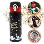 eCa BD39CZ Vianočná termoska 500 ml, čierna