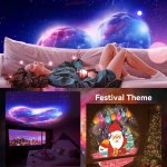 Pronett XJ5650 Projektor noční oblohy, polární záře a galaxie, 4K, černý