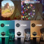 Pronett XJ5650 Projektor noční oblohy, polární záře a galaxie, 4K, černý