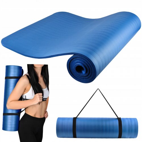 ISO 7864 Fitness podložka na cvičení 181 x 62 cm modrá