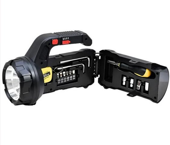 Pronett XJ5891 Multifunkčná LED baterka so zabudovanou sadou náradia, 2400 mAh