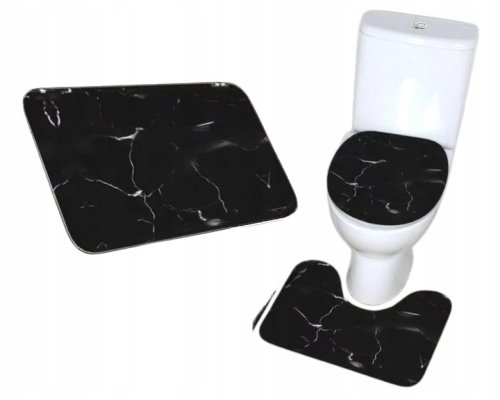Pronett XJ5675 Koupelnová sada 3dílná, design černého mramoru