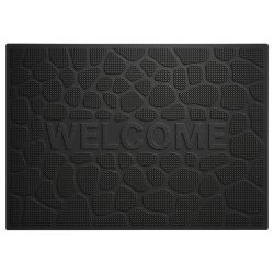 Pronett XJ5673 Venkovní gumová rohožka 40 x 60 cm, černá