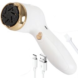 Verk 24527 Elektrický pilník na paty a chodidla, 6W, bílo-zlatý