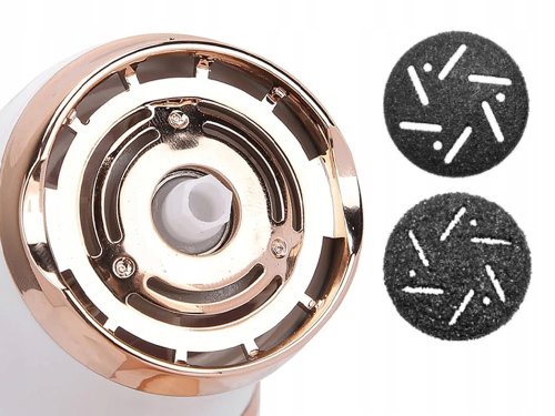 Verk 24527 Elektrický pilník na paty a chodidla, 6W, bílo-zlatý