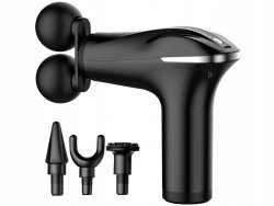 Verk 24575 Masážna pištoľ 25W, 4x nástavce, čierna