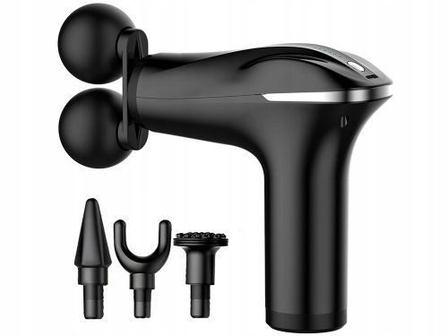 Verk 24575 Masážna pištoľ 25W, 4x nástavce, čierna