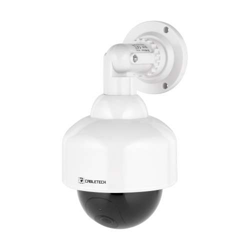 Cabletech URZ1008 Atrapa bezpečnostní kamery kulatá s LED diodou
