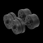 Rebel RBA-2328 Nastavitelné činky 2 x 10 kg, černé