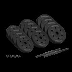 Rebel RBA-2328 Nastavitelné činky 2 x 10 kg, černé