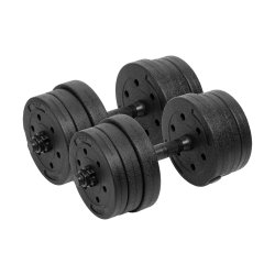 Rebel RBA-2328 Nastavitelné činky 2 x 10 kg, černé