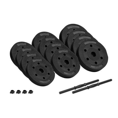 Rebel RBA-2328 Nastavitelné činky 2 x 10 kg, černé