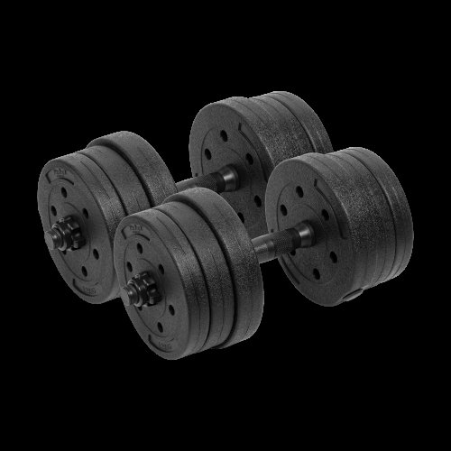 Rebel RBA-2328 Nastavitelné činky 2 x 10 kg, černé