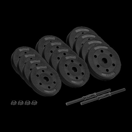 Rebel RBA-2328 Nastavitelné činky 2 x 10 kg, černé