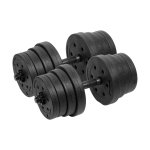 Rebel RBA-2328 Nastaviteľné činky 2 x 15 kg, čierne