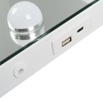 Soulima 26129 Kosmetické zrcadlo s osvětlením 15 LED, 58 x 46 cm