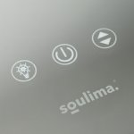 Soulima 26129 Kosmetické zrcadlo s osvětlením 15 LED, 58 x 46 cm