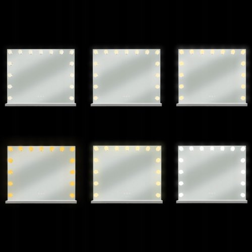 Soulima 26129 Kosmetické zrcadlo s osvětlením 15 LED, 58 x 46 cm