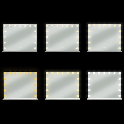 Soulima 26129 Kosmetické zrcadlo s osvětlením 15 LED, 58 x 46 cm