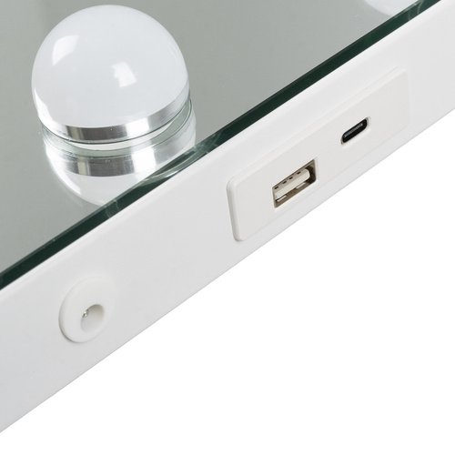 Soulima 26129 Kosmetické zrcadlo s osvětlením 15 LED, 58 x 46 cm