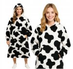 Ruhhy 26538 Televizní mikina s kapucí XXL, černobílá