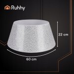 Ruhhy 25361 Kryt na vianočný stromček 60 x 22 cm, strieborný