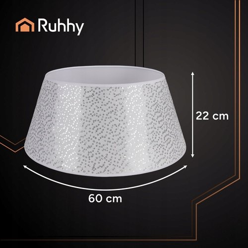 Ruhhy 25361 Kryt na vianočný stromček 60 x 22 cm, strieborný