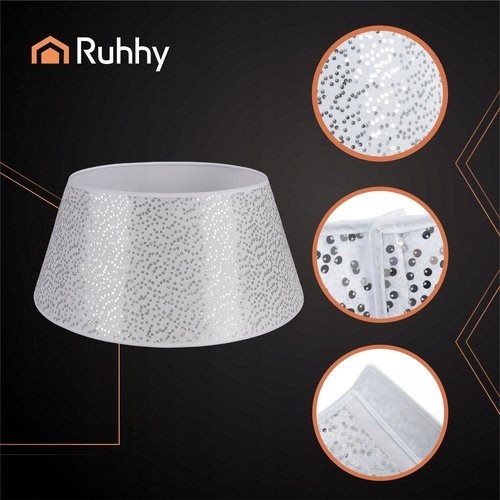 Ruhhy 25361 Kryt na vianočný stromček 60 x 22 cm, strieborný