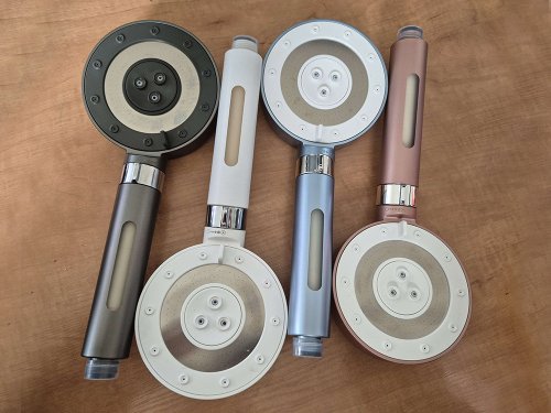 Verk 27616 Sprchová hlavice s fitrem, nastavitelná, šedá