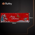 Ruhhy 26464 Vianočný koberec s motívom Veselé Vianoce 160 x 50 cm, červený