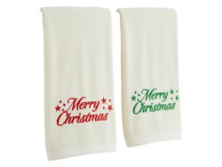 Ruhhy 26612 Súprava uterákov s vianočným motívom 50 x 100 cm, 2 ks