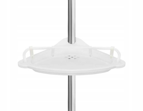 Ruhhy 26639 Teleskopická rohová polica, biela