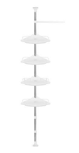 Ruhhy 26639 Teleskopická rohová polica, biela