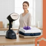 Ruhhy 26901 Ručný naparovač odevov 2000 W, čierny