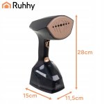 Ruhhy 26901 Ručný naparovač odevov 2000 W, čierny
