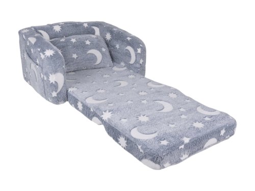 Kruzzel 26381 Dětské polohovací křeslo fluorescenční, 2 v 1