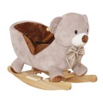 KIK KX2897 Houpací medvídek se zvuky, hnědý