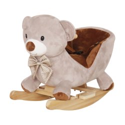 KIK KX2897 Houpací medvídek se zvuky, hnědý