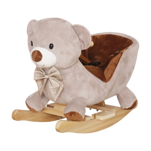 KIK KX2897 Houpací medvídek se zvuky, hnědý