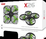 Syma KX7861 RC dron X26 s detekcí překážek, 2,4 GHz, černo-zelený