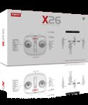 Syma KX7861 RC dron X26 s detekcí překážek, 2,4 GHz, černo-zelený